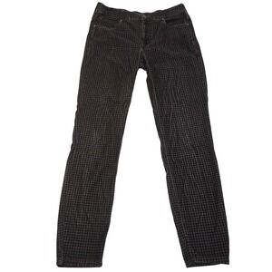 TOAD&CO Cruiser Cord Skinny Pants Houndstooth Brown Womens Size 6